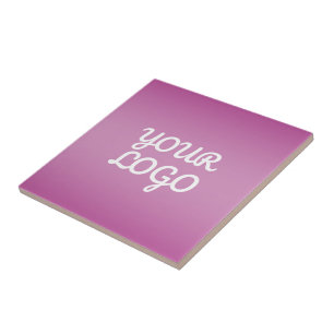 Din logotyp & Modern enkel Ombre Lila Kakelplatta