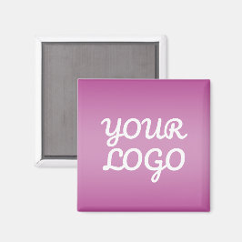 Din logotyp & Modern enkel Ombre | Lila Magnet