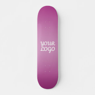 Din logotyp & Modern enkel Ombre   Lila Mini Skateboard Bräda 18,5 Cm