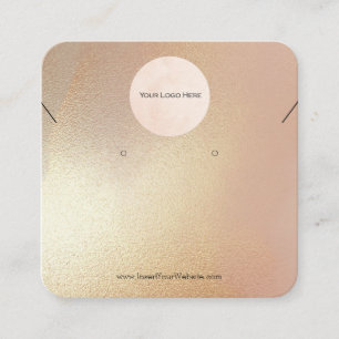 Din Logotyp Modern Guld Shimmer Jewelry Visning Fyrkantigt Visitkort