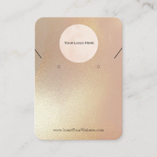 Din Logotyp Modern Guld Shimmer Jewelry Visning Visitkort