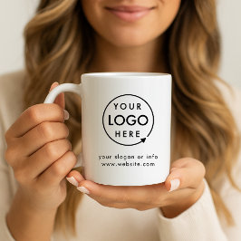 Din Logotyp | Modern minimalistisk affärsverksamhe Kaffemugg