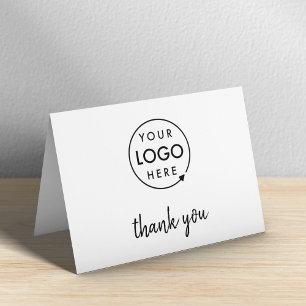 Din Logotyp Modern minimalistisk affärsverksamhe Tack Kort