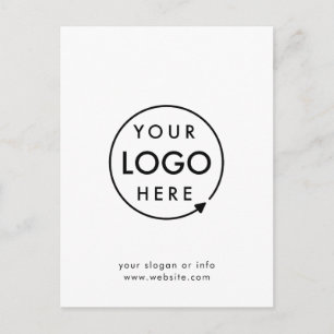 Din Logotyp   Modern minimalistisk affärsverksamhe Vykort