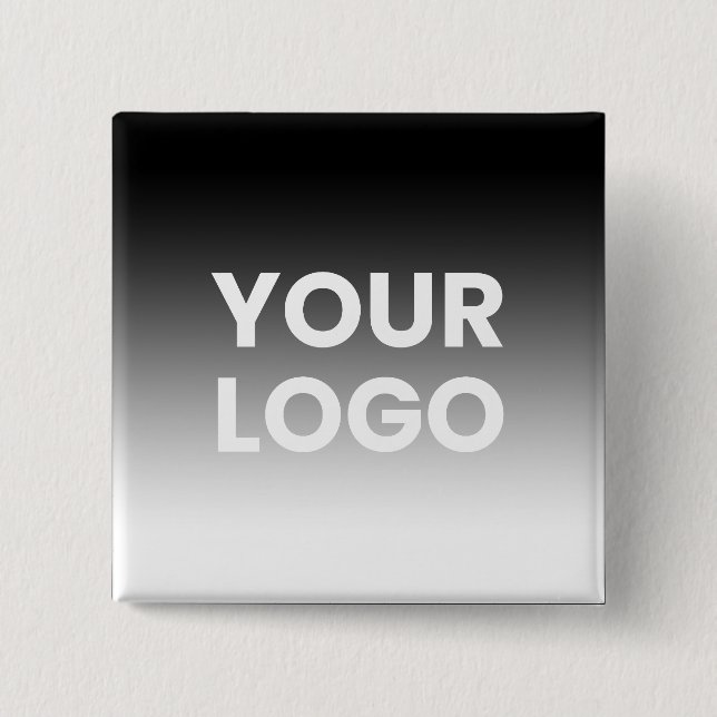 Din logotyp & Modern redigerbar färggradient Knapp (Framsida)