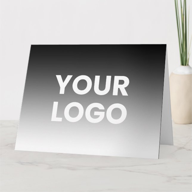 Din logotyp & modern redigerbar färggradient kort (Framsida)
