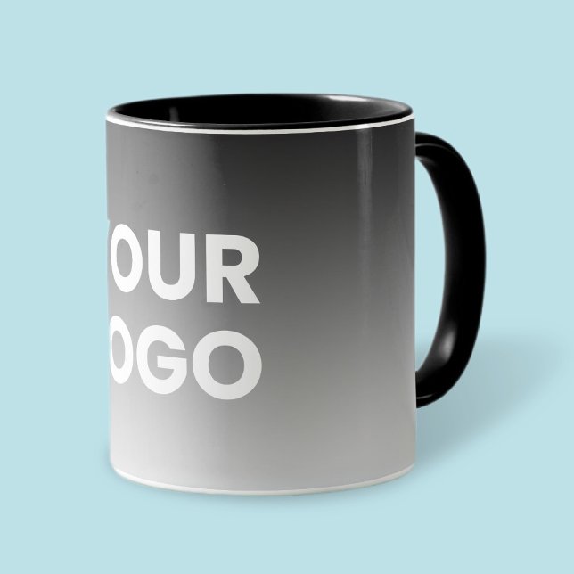Din logotyp & Modern redigerbar färggradient Mugg (Skapare uppladdad)