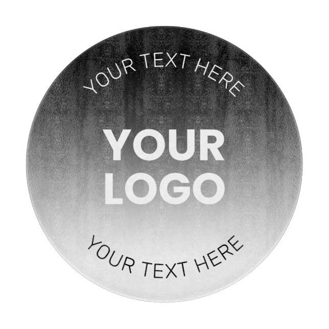 Din Logotyp | Modern redigerbar svart och vit över (Framsidan)