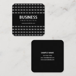 Din Logotyp Mönster och redigerbar affärsverksamhe Fyrkantigt Visitkort