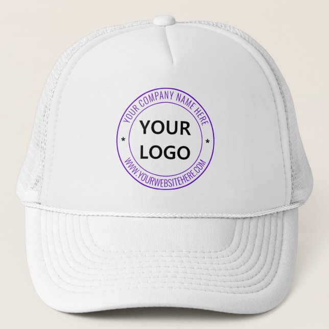 Din logotyp Namn Webbplats Trucker Hatt - Kampanj Keps (Framsida)