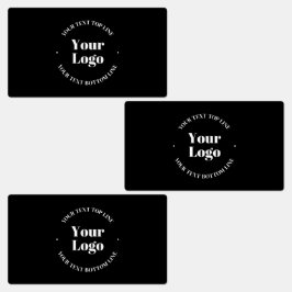Din Logotyp- och Anpassade-textmall Klistermärke