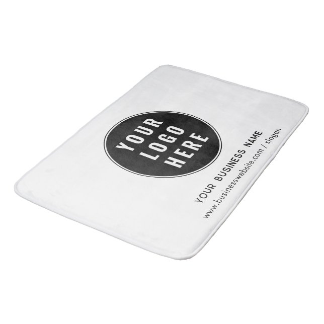 Din Logotyp och Anpassningsbar på webbplatsen Badrumsmatta (Vinklad)