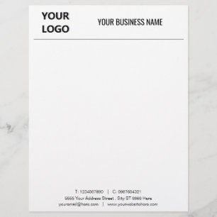 Din Logotyp och brevskrivarmall för QR-kod Brevhuvud
