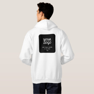Din Logotyp och ditt fack eller annan text Svart Hoodie