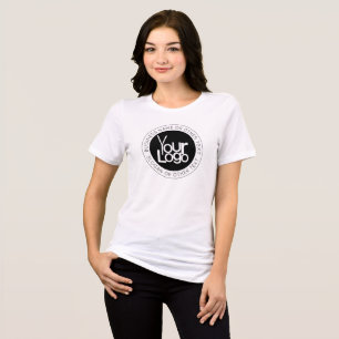 Din Logotyp och moderna, redigerbara text T Shirt