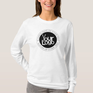 Din Logotyp och moderna, redigerbara text T Shirt