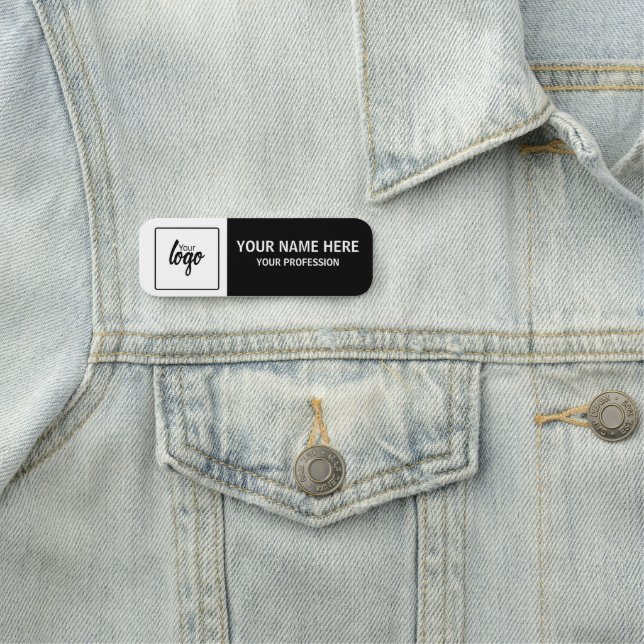 Din logotyp och namn Personlig anställd Namnbricka (På plats)