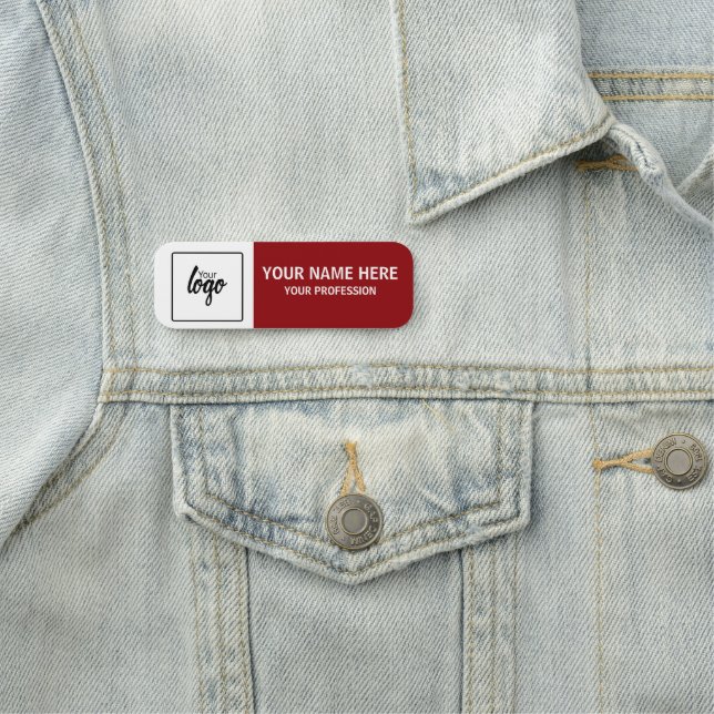 Din logotyp och namn Personlig anställd Namnbricka (På plats)