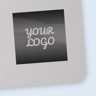 Din Logotyp och transparenta Grått Editable Färg O Klistermärken