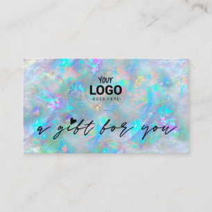 din logotyp opal inspirerad textur presentkort visitkort