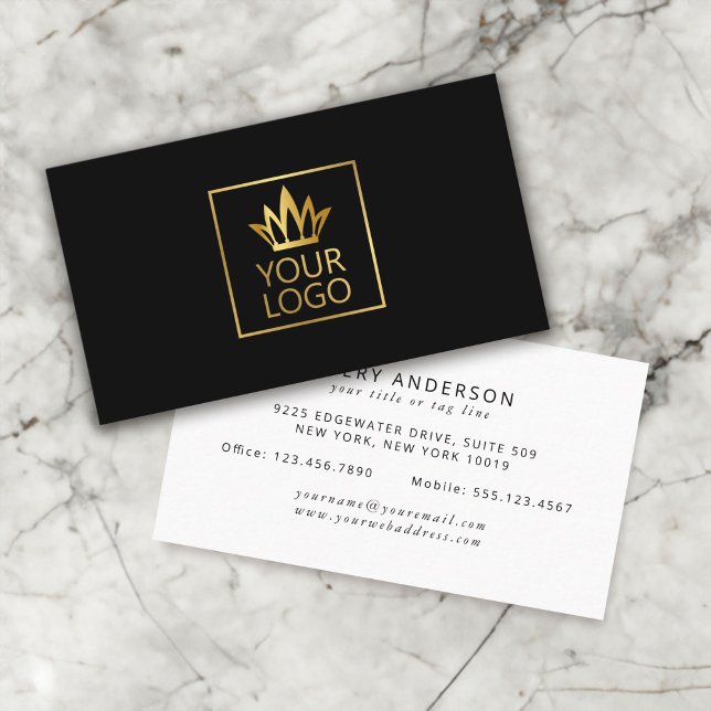 Din Logotyp på valfri bakgrund i Färg Visitkort (Skapare uppladdad)