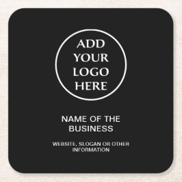 Din Logotyp Professionell Business Company Underlägg Papper Kvadrat