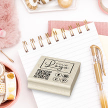 Din Logotyp QR-Anpassningsbar - Business Rubber Fr