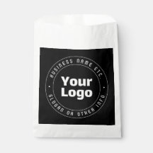 Din logotyp & redigerbar textmall | Svart & Vit