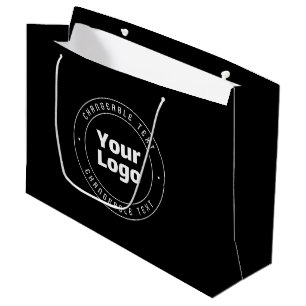 Din logotyp & redigerbar textmall Svart & Vit