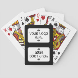 Din Logotyp - Rektangel - Bakgrund VIT Casinokort