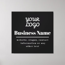 Din Logotyp Retromodern Black & White Canvastryck