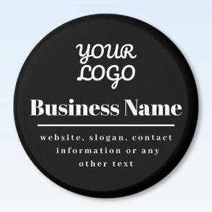 Din Logotyp Retromodern Black & White Magnet