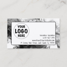 Din Logotyp Smokey Gothic Monochrome Visitkort