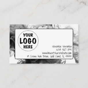 Din Logotyp Smokey Gothic Monochrome Visitkort