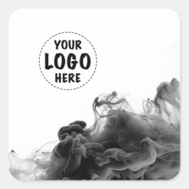 Din Logotyp Smokey Gothic Product Label Fyrkantigt Klistermärke