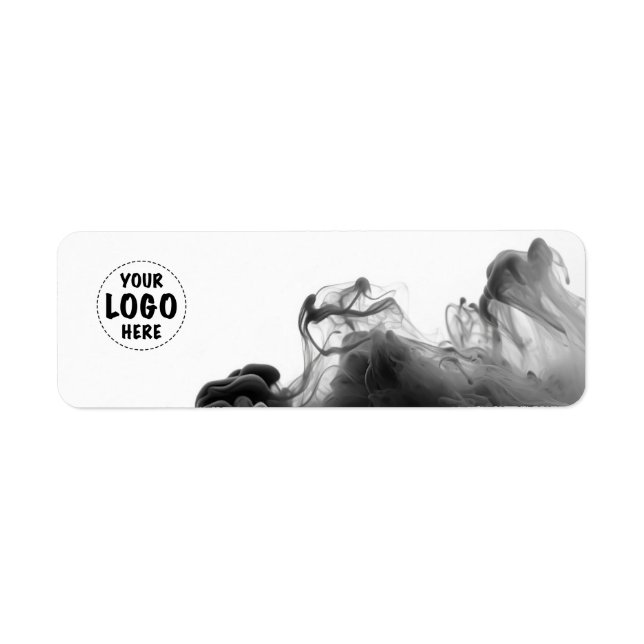 Din Logotyp Smokey Gothic Product Label Returadress Etikett (Framsidan)