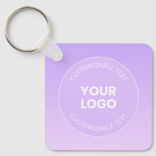 Din logotyp Subtil Lavendel Ombre Gradient Nyckelring