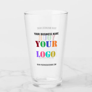 Din Logotyp Text Business Promoted Glass-mall Glaskopp