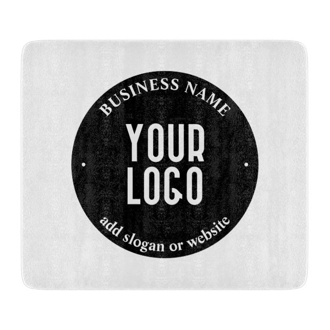 Din Logotyp Text och Upload | Redigerbart svart oc (Framsidan)