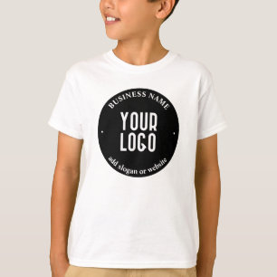 Din Logotyp Text och Upload Redigerbart svart oc T Shirt