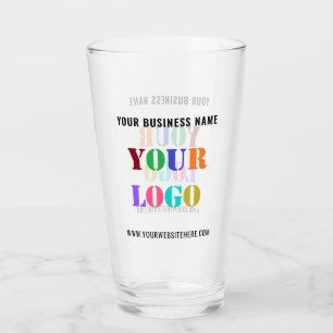 Din Logotyp Text Promoting Business Glass-mall Glaskopp