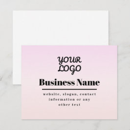 Din logotyp & text | Rosa & Peach-ombré