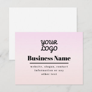 Din logotyp & text Rosa & Peach-ombré