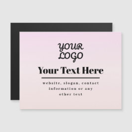 Din logotyp & text | Rosa & Peach Ombre