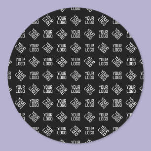 Din Logotyp Unik alternativ Logotyp eller design Runt Klistermärke