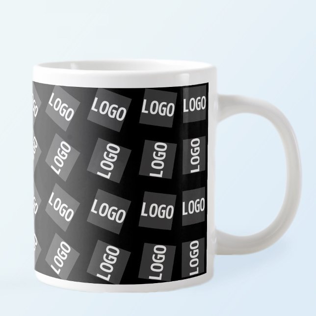 Din logotyp | Unik logotyp, design eller bildmönst Jumbo Mugg (Skapare uppladdad)