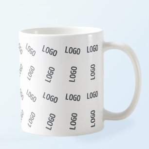 Din Logotyp   Unik Mönster-design för Logotyp Kaffemugg