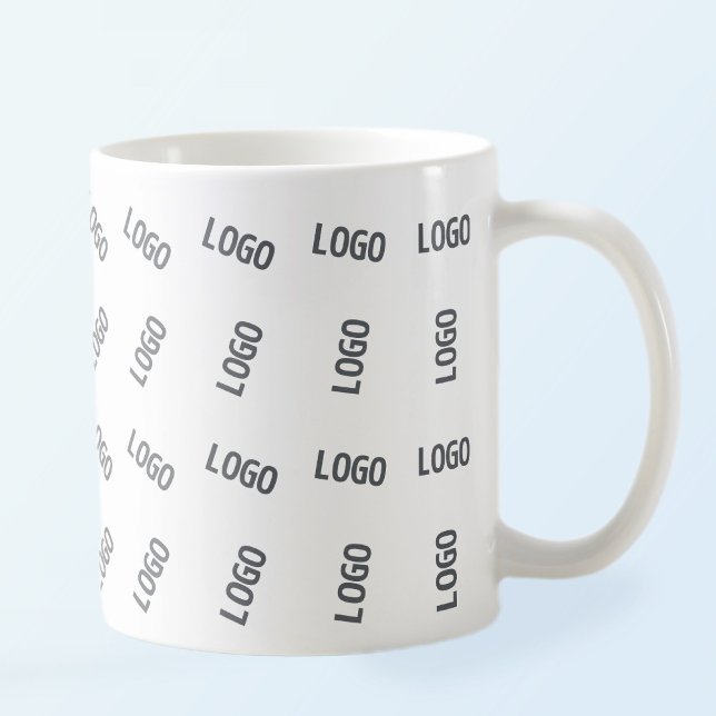 Din Logotyp | Unik Mönster-design för Logotyp Kaffemugg (Skapare uppladdad)