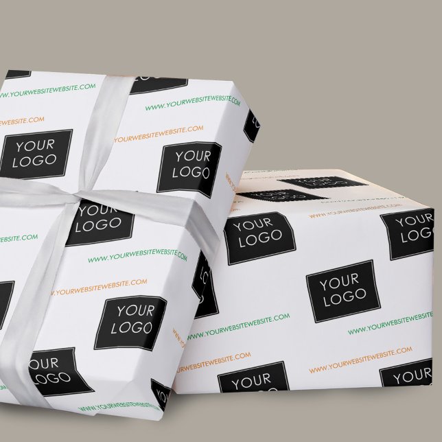 Din Logotyp webbplats Business Company Packaging W Presentpapper (Skapare uppladdad)