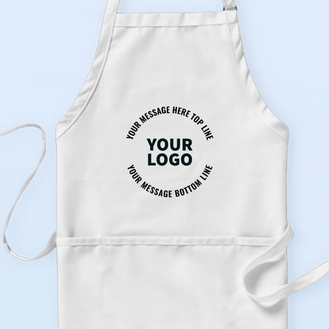Din logotypdesign eller bild | Fet redigerbar text Förkläde (Skapare uppladdad)